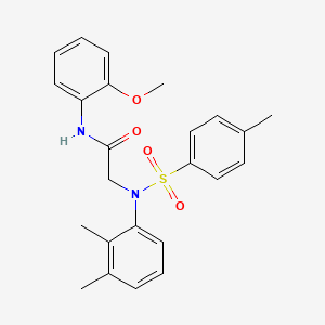 molecular formula C24H26N2O4S B3539883 N~2~-(2,3-dimethylphenyl)-N-(2-methoxyphenyl)-N~2~-[(4-methylphenyl)sulfonyl]glycinamide 