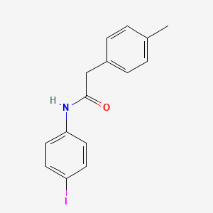 molecular formula C15H14INO B3540308 N-(4-iodophenyl)-2-(4-methylphenyl)acetamide 