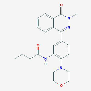 molecular formula C23H26N4O3 B3540625 N-[5-(3-methyl-4-oxo-3,4-dihydro-1-phthalazinyl)-2-(4-morpholinyl)phenyl]butanamide 