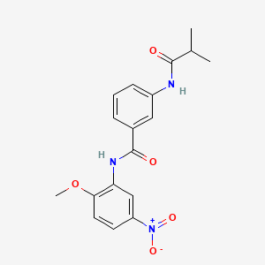 molecular formula C18H19N3O5 B3540964 3-(isobutyrylamino)-N-(2-methoxy-5-nitrophenyl)benzamide 