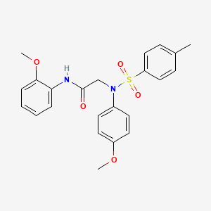 molecular formula C23H24N2O5S B3541149 N~1~-(2-methoxyphenyl)-N~2~-(4-methoxyphenyl)-N~2~-[(4-methylphenyl)sulfonyl]glycinamide 