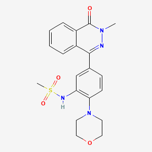 molecular formula C20H22N4O4S B3541523 N-[5-(3-methyl-4-oxo-3,4-dihydro-1-phthalazinyl)-2-(4-morpholinyl)phenyl]methanesulfonamide 
