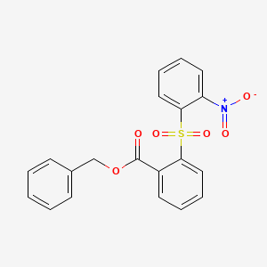 molecular formula C20H15NO6S B3541880 benzyl 2-[(2-nitrophenyl)sulfonyl]benzoate 