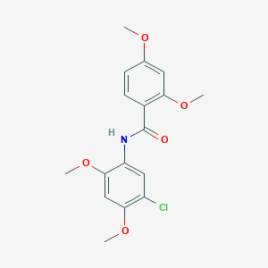 molecular formula C17H18ClNO5 B3541980 N-(5-chloro-2,4-dimethoxyphenyl)-2,4-dimethoxybenzamide 