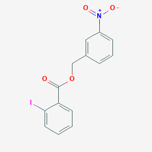 molecular formula C14H10INO4 B3542148 3-nitrobenzyl 2-iodobenzoate 
