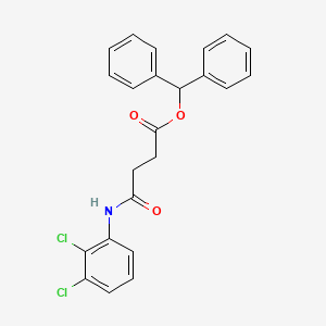 molecular formula C23H19Cl2NO3 B3542235 Benzhydryl 4-(2,3-dichloroanilino)-4-oxobutanoate 