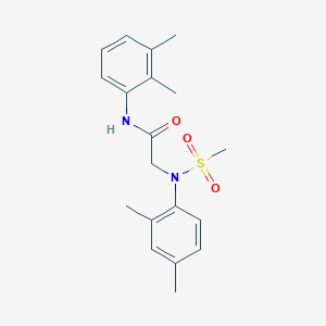 molecular formula C19H24N2O3S B3542753 N~1~-(2,3-dimethylphenyl)-N~2~-(2,4-dimethylphenyl)-N~2~-(methylsulfonyl)glycinamide 