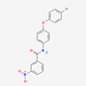 molecular formula C19H13BrN2O4 B3543488 N-[4-(4-bromophenoxy)phenyl]-3-nitrobenzamide 