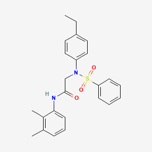 molecular formula C24H26N2O3S B3543492 N-(2,3-dimethylphenyl)-N~2~-(4-ethylphenyl)-N~2~-(phenylsulfonyl)glycinamide 
