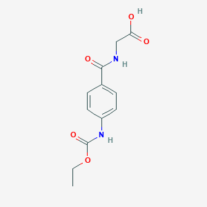 N-{4-[(ethoxycarbonyl)amino]benzoyl}glycine