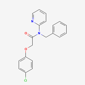 molecular formula C20H17ClN2O2 B3543810 N-benzyl-2-(4-chlorophenoxy)-N-pyridin-2-ylacetamide 