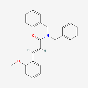 molecular formula C24H23NO2 B3544661 N,N-dibenzyl-3-(2-methoxyphenyl)acrylamide 
