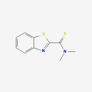 molecular formula C10H10N2S2 B3545027 N,N-dimethyl-1,3-benzothiazole-2-carbothioamide 