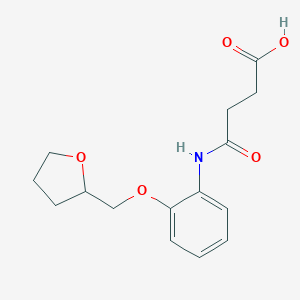 4-Oxo-4-[2-(tetrahydro-2-furanylmethoxy)anilino]-butanoic acid
