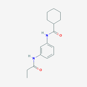 N-[3-(propionylamino)phenyl]cyclohexanecarboxamide