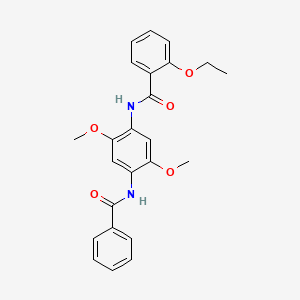 molecular formula C24H24N2O5 B3545316 N-[4-(benzoylamino)-2,5-dimethoxyphenyl]-2-ethoxybenzamide 