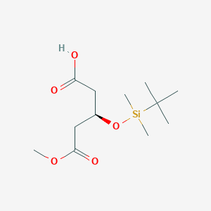 (R)-3-((tert-Butyldimethylsilyl)oxy)-5-methoxy-5-oxopentanoic acid