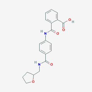 molecular formula C20H20N2O5 B354564 2-[(4-{[(Tetrahydro-2-furanylmethyl)amino]-carbonyl}anilino)carbonyl]benzoic acid CAS No. 940463-84-3