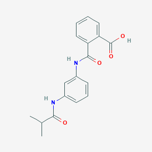 molecular formula C18H18N2O4 B354565 2-{[3-(Isobutyrylamino)anilino]-carbonyl}benzoic acid CAS No. 925610-04-4