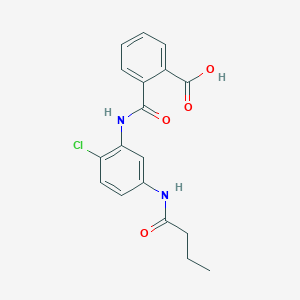 2-{[5-(Butyrylamino)-2-chloroanilino]-carbonyl}benzoic acid