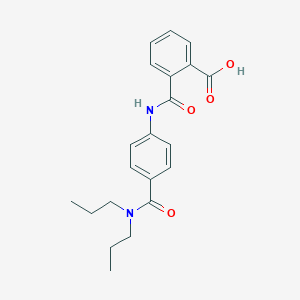 molecular formula C21H24N2O4 B354572 2-({4-[(Dipropylamino)carbonyl]anilino}carbonyl)-benzoic acid CAS No. 940224-24-8