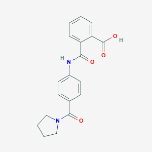 2-{[4-(1-Pyrrolidinylcarbonyl)anilino]-carbonyl}benzoic acid