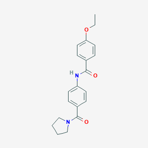 4-ethoxy-N-[4-(1-pyrrolidinylcarbonyl)phenyl]benzamide