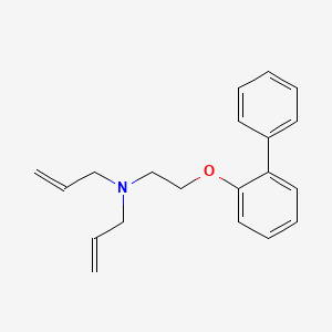 molecular formula C20H23NO B3546843 N-[2-(2-phenylphenoxy)ethyl]-N-prop-2-enylprop-2-en-1-amine 