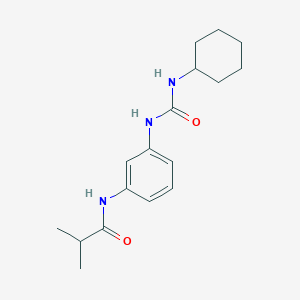 molecular formula C17H25N3O2 B354691 N-(3-{[(cyclohexylamino)carbonyl]amino}phenyl)-2-methylpropanamide CAS No. 25228-38-0