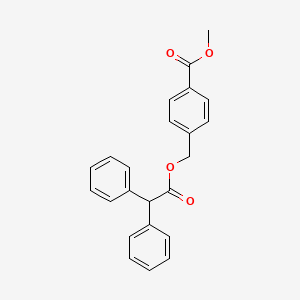 molecular formula C23H20O4 B3546997 methyl 4-{[(diphenylacetyl)oxy]methyl}benzoate 
