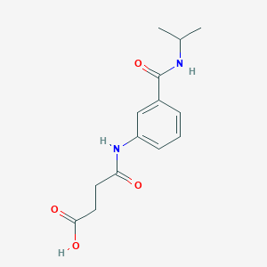 molecular formula C14H18N2O4 B354709 4-{3-[(Isopropylamino)carbonyl]anilino}-4-oxobutanoic acid CAS No. 940541-91-3