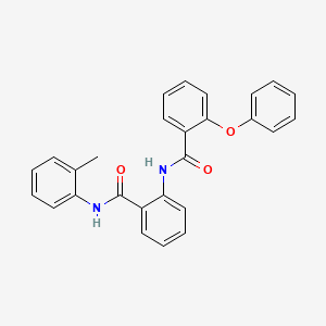 molecular formula C27H22N2O3 B3547093 N-(2-{[(2-methylphenyl)amino]carbonyl}phenyl)-2-phenoxybenzamide 