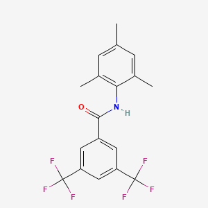 molecular formula C18H15F6NO B3547165 N-mesityl-3,5-bis(trifluoromethyl)benzamide 