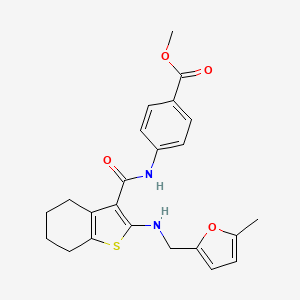 molecular formula C23H24N2O4S B3547503 methyl 4-{[(2-{[(5-methyl-2-furyl)methyl]amino}-4,5,6,7-tetrahydro-1-benzothien-3-yl)carbonyl]amino}benzoate 
