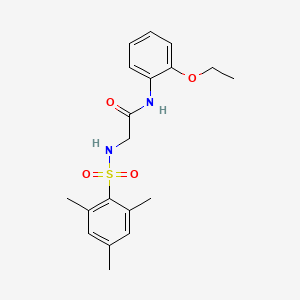 molecular formula C19H24N2O4S B3547576 N~1~-(2-ethoxyphenyl)-N~2~-(mesitylsulfonyl)glycinamide 