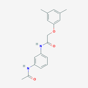 molecular formula C18H20N2O3 B354796 N-[3-(acetylamino)phenyl]-2-(3,5-dimethylphenoxy)acetamide CAS No. 879341-28-3