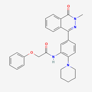 molecular formula C28H28N4O3 B3548397 N-(5-(3-methyl-4-oxo-3,4-dihydrophthalazin-1-yl)-2-(piperidin-1-yl)phenyl)-2-phenoxyacetamide 