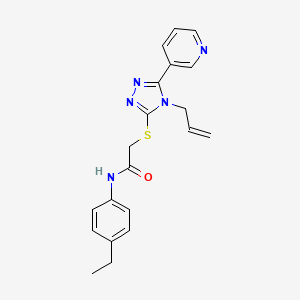 molecular formula C20H21N5OS B3548963 N-(4-ethylphenyl)-2-{[4-(prop-2-en-1-yl)-5-(pyridin-3-yl)-4H-1,2,4-triazol-3-yl]sulfanyl}acetamide 