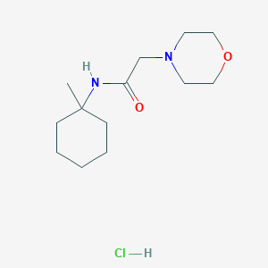 4-Morpholineacetamide, N-(1-methylcyclohexyl)-, hydrochloride