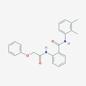 molecular formula C23H22N2O3 B3549318 N-(2,3-dimethylphenyl)-2-[(phenoxyacetyl)amino]benzamide 