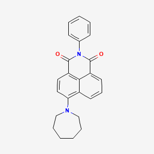 molecular formula C24H22N2O2 B3549326 6-(1-azepanyl)-2-phenyl-1H-benzo[de]isoquinoline-1,3(2H)-dione 