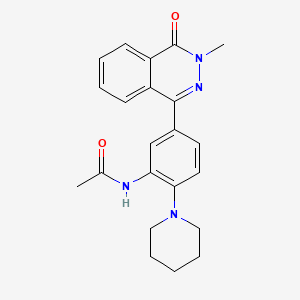 molecular formula C22H24N4O2 B3549435 N-[5-(3-methyl-4-oxo-3,4-dihydro-1-phthalazinyl)-2-(1-piperidinyl)phenyl]acetamide 