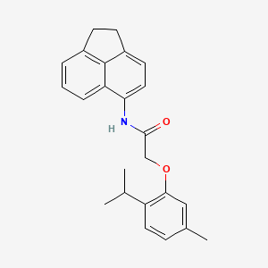 molecular formula C24H25NO2 B3550173 N-(1,2-dihydroacenaphthylen-5-yl)-2-[5-methyl-2-(propan-2-yl)phenoxy]acetamide 