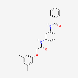 molecular formula C23H22N2O3 B3550196 N-(3-{[(3,5-dimethylphenoxy)acetyl]amino}phenyl)benzamide 