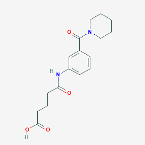 B355034 5-Oxo-5-[3-(1-piperidinylcarbonyl)anilino]-pentanoic acid CAS No. 1030497-05-2