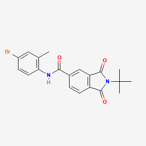 molecular formula C20H19BrN2O3 B3550390 N-(4-bromo-2-methylphenyl)-2-tert-butyl-1,3-dioxo-5-isoindolinecarboxamide 