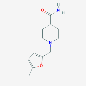 molecular formula C12H18N2O2 B355047 1-[(5-Methyl-2-furyl)methyl]piperidine-4-carboxamide CAS No. 827329-88-4