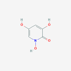 molecular formula C5H5NO4 B035507 1,3,5-Trihydroxypyridin-2-one CAS No. 110038-54-5