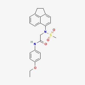 molecular formula C23H24N2O4S B3550890 N~2~-(1,2-dihydro-5-acenaphthylenyl)-N~1~-(4-ethoxyphenyl)-N~2~-(methylsulfonyl)glycinamide 
