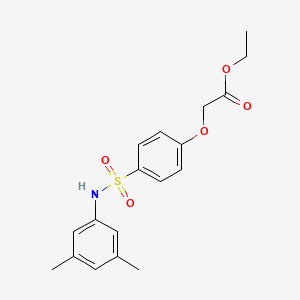 molecular formula C18H21NO5S B3551483 Ethyl 2-[4-[(3,5-dimethylphenyl)sulfamoyl]phenoxy]acetate 